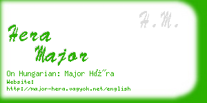 hera major business card